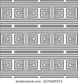 Stylish texture with figures from lines.Abstract geometric black and white pattern for web page, textures, card, poster, fabric, textile. Monochrome graphic repeating design. 