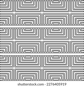 Textura elegante con figuras de líneas.Patrón geométrico en blanco y negro para páginas web, texturas, tarjetas, afiches, tela, textil. Diseño repetitivo gráfico monocromo. 