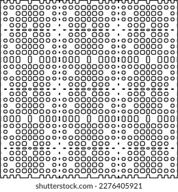 Stylish texture with figures from lines.Abstract geometric black and white pattern for web page, textures, card, poster, fabric, textile. Monochrome graphic repeating design. 