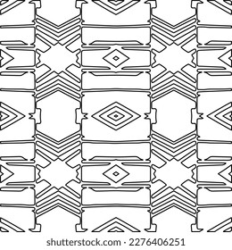 Textura elegante con figuras de líneas.Patrón geométrico en blanco y negro para páginas web, texturas, tarjetas, afiches, tela, textil. Diseño repetitivo gráfico monocromo. 