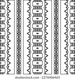 Stylish texture with figures from lines.Abstract geometric black and white pattern for web page, textures, card, poster, fabric, textile. Monochrome graphic repeating design. 