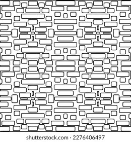 Stylish texture with figures from lines.Abstract geometric black and white pattern for web page, textures, card, poster, fabric, textile. Monochrome graphic repeating design. 