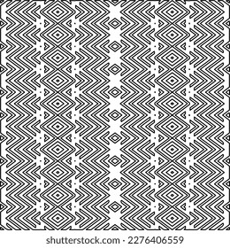 Stilvolle Textur mit Figuren aus Linien.Abstraktes geometrisches Schwarz-Weiß Muster für Webseiten, Texturen, Karten, Poster, Stoff, Textilien. Monochrome grafische Wiederholungsdesign. 