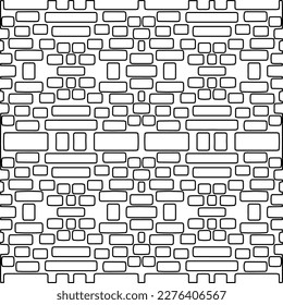 Stylish texture with figures from lines.Abstract geometric black and white pattern for web page, textures, card, poster, fabric, textile. Monochrome graphic repeating design. 