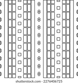 Textura elegante con figuras de líneas.Patrón geométrico en blanco y negro para páginas web, texturas, tarjetas, afiches, tela, textil. Diseño repetitivo gráfico monocromo. 