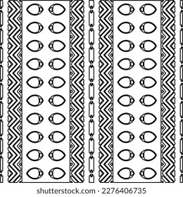 Stylish texture with figures from lines.Abstract geometric black and white pattern for web page, textures, card, poster, fabric, textile. Monochrome graphic repeating design. 
