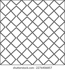 Stylish texture with figures from lines.Abstract geometric black and white pattern for web page, textures, card, poster, fabric, textile. Monochrome graphic repeating design. 