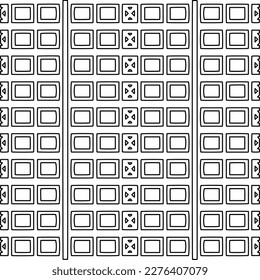 Textura elegante con figuras de líneas.Patrón geométrico en blanco y negro para páginas web, texturas, tarjetas, afiches, tela, textil. Diseño repetitivo gráfico monocromo. 