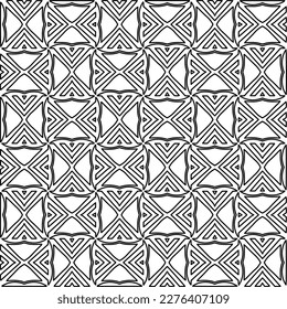 Stylish texture with figures from lines.Abstract geometric black and white pattern for web page, textures, card, poster, fabric, textile. Monochrome graphic repeating design. 