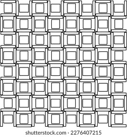 Stilvolle Textur mit Figuren aus Linien.Abstraktes geometrisches Schwarz-Weiß Muster für Webseiten, Texturen, Karten, Poster, Stoff, Textilien. Monochrome grafische Wiederholungsdesign. 