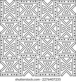 Stylish texture with figures from lines.Abstract geometric black and white pattern for web page, textures, card, poster, fabric, textile. Monochrome graphic repeating design. 