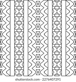 Textura elegante con figuras de líneas.Patrón geométrico en blanco y negro para páginas web, texturas, tarjetas, afiches, tela, textil. Diseño repetitivo gráfico monocromo. 