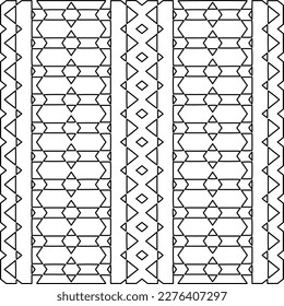 Textura elegante con figuras de líneas.Patrón geométrico en blanco y negro para páginas web, texturas, tarjetas, afiches, tela, textil. Diseño repetitivo gráfico monocromo. 