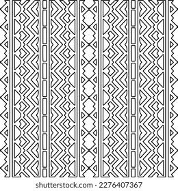 Stylish texture with figures from lines.Abstract geometric black and white pattern for web page, textures, card, poster, fabric, textile. Monochrome graphic repeating design. 