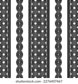 Stylish texture with figures from lines.Abstract geometric black and white pattern for web page, textures, card, poster, fabric, textile. Monochrome graphic repeating design. 