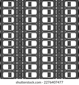 Stylish texture with figures from lines.Abstract geometric black and white pattern for web page, textures, card, poster, fabric, textile. Monochrome graphic repeating design. 