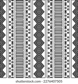 Stylish texture with figures from lines.Abstract geometric black and white pattern for web page, textures, card, poster, fabric, textile. Monochrome graphic repeating design. 