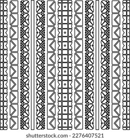 Stylish texture with figures from lines.Abstract geometric black and white pattern for web page, textures, card, poster, fabric, textile. Monochrome graphic repeating design. 