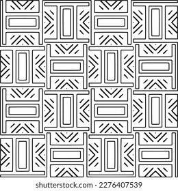 Textura elegante con figuras de líneas.Patrón geométrico en blanco y negro para páginas web, texturas, tarjetas, afiches, tela, textil. Diseño repetitivo gráfico monocromo. 