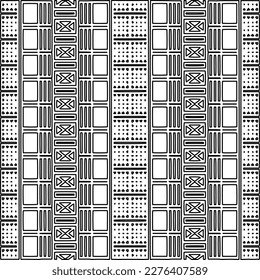 Stylish texture with figures from lines.Abstract geometric black and white pattern for web page, textures, card, poster, fabric, textile. Monochrome graphic repeating design. 