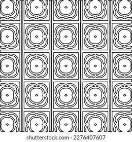 Stylish texture with figures from lines.Abstract geometric black and white pattern for web page, textures, card, poster, fabric, textile. Monochrome graphic repeating design. 