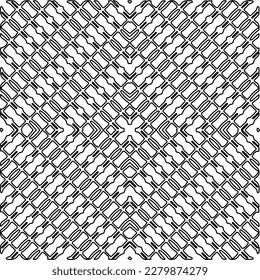 Textura elegante con figuras de líneas.Patrón geométrico en blanco y negro para páginas web, texturas, tarjetas, afiches, tela, textil. Diseño repetitivo gráfico monocromo. 