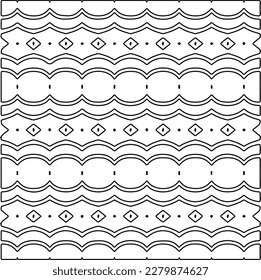 Textura elegante con figuras de líneas.Patrón geométrico en blanco y negro para páginas web, texturas, tarjetas, afiches, tela, textil. Diseño repetitivo gráfico monocromo. 