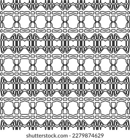 Textura elegante con figuras de líneas.Patrón geométrico en blanco y negro para páginas web, texturas, tarjetas, afiches, tela, textil. Diseño repetitivo gráfico monocromo. 