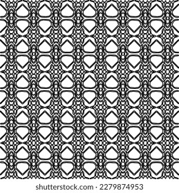 Stylish texture with figures from lines.Abstract geometric black and white pattern for web page, textures, card, poster, fabric, textile. Monochrome graphic repeating design. 