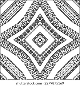 Textura elegante con figuras de líneas.Patrón geométrico en blanco y negro para páginas web, texturas, tarjetas, afiches, tela, textil. Diseño repetitivo gráfico monocromo. 