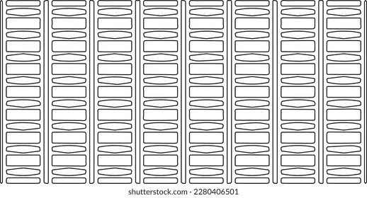 Stylish texture with figures from lines.Abstract geometric black and white pattern for web page, textures, card, poster, fabric, textile. Monochrome graphic repeating design. 