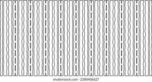 Stylish texture with figures from lines.Abstract geometric black and white pattern for web page, textures, card, poster, fabric, textile. Monochrome graphic repeating design. 