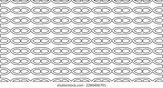 Stylish texture with figures from lines.Abstract geometric black and white pattern for web page, textures, card, poster, fabric, textile. Monochrome graphic repeating design. 