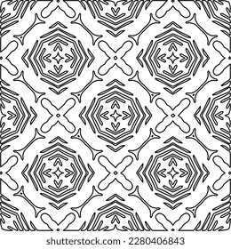 Textura elegante con figuras de líneas.Patrón geométrico en blanco y negro para páginas web, texturas, tarjetas, afiches, tela, textil. Diseño repetitivo gráfico monocromo. 