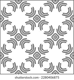 Stylish texture with figures from lines.Abstract geometric black and white pattern for web page, textures, card, poster, fabric, textile. Monochrome graphic repeating design. 