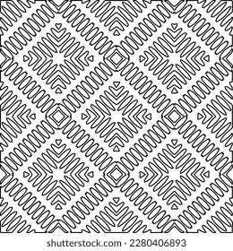 Textura elegante con figuras de líneas.Patrón geométrico en blanco y negro para páginas web, texturas, tarjetas, afiches, tela, textil. Diseño repetitivo gráfico monocromo. 