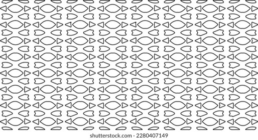 Textura elegante con figuras de líneas.Patrón geométrico en blanco y negro para páginas web, texturas, tarjetas, afiches, tela, textil. Diseño repetitivo gráfico monocromo. 