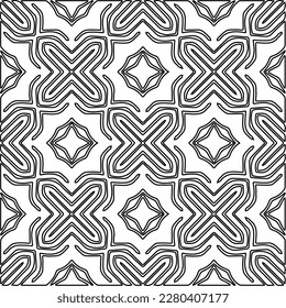 Textura elegante con figuras de líneas.Patrón geométrico en blanco y negro para páginas web, texturas, tarjetas, afiches, tela, textil. Diseño repetitivo gráfico monocromo. 