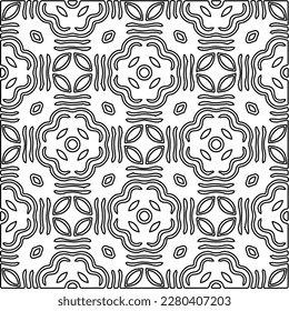 Stilvolle Textur mit Figuren aus Linien.Abstraktes geometrisches Schwarz-Weiß Muster für Webseiten, Texturen, Karten, Poster, Stoff, Textilien. Monochrome grafische Wiederholungsdesign. 