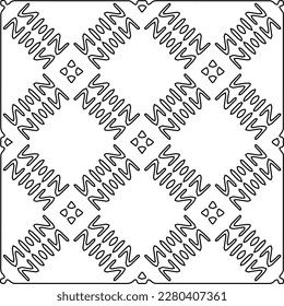 Stylish texture with figures from lines.Abstract geometric black and white pattern for web page, textures, card, poster, fabric, textile. Monochrome graphic repeating design. 