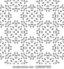 Stilvolle Textur mit Figuren aus Linien.Abstraktes geometrisches Schwarz-Weiß Muster für Webseiten, Texturen, Karten, Poster, Stoff, Textilien. Monochrome grafische Wiederholungsdesign. 
