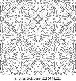 Textura elegante con figuras de líneas.Patrón geométrico en blanco y negro para páginas web, texturas, tarjetas, afiches, tela, textil. Diseño repetitivo gráfico monocromo. 