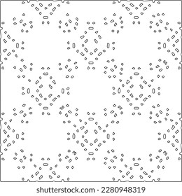 Stylish texture with figures from lines.Abstract geometric black and white pattern for web page, textures, card, poster, fabric, textile. Monochrome graphic repeating design. 