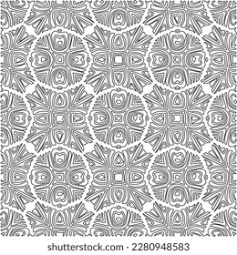 Textura elegante con figuras de líneas.Patrón geométrico en blanco y negro para páginas web, texturas, tarjetas, afiches, tela, textil. Diseño repetitivo gráfico monocromo. 