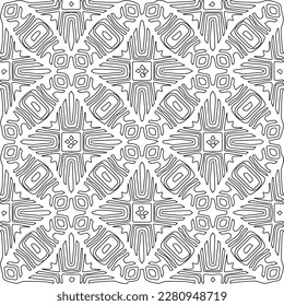 Textura elegante con figuras de líneas.Patrón geométrico en blanco y negro para páginas web, texturas, tarjetas, afiches, tela, textil. Diseño repetitivo gráfico monocromo. 