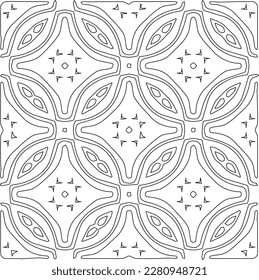 Stylish texture with figures from lines.Abstract geometric black and white pattern for web page, textures, card, poster, fabric, textile. Monochrome graphic repeating design. 