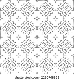 Stylish texture with figures from lines.Abstract geometric black and white pattern for web page, textures, card, poster, fabric, textile. Monochrome graphic repeating design. 