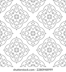 Textura elegante con figuras de líneas.Patrón geométrico en blanco y negro para páginas web, texturas, tarjetas, afiches, tela, textil. Diseño repetitivo gráfico monocromo. 