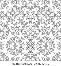 Textura elegante con figuras de líneas.Patrón geométrico en blanco y negro para páginas web, texturas, tarjetas, afiches, tela, textil. Diseño repetitivo gráfico monocromo. 