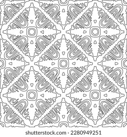 Textura elegante con figuras de líneas.Patrón geométrico en blanco y negro para páginas web, texturas, tarjetas, afiches, tela, textil. Diseño repetitivo gráfico monocromo. 